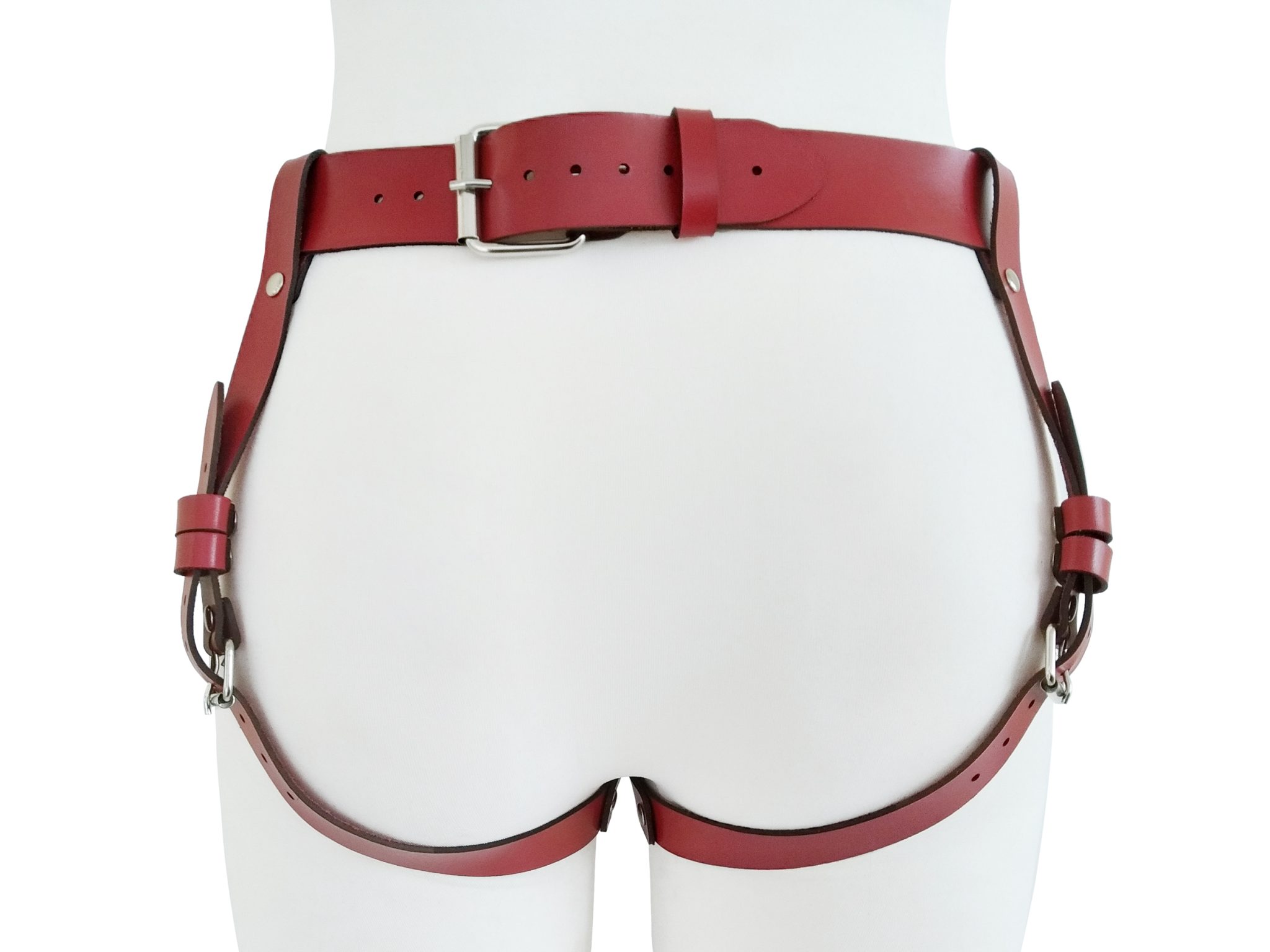 Leather Strap-On Harness – Painful Touch